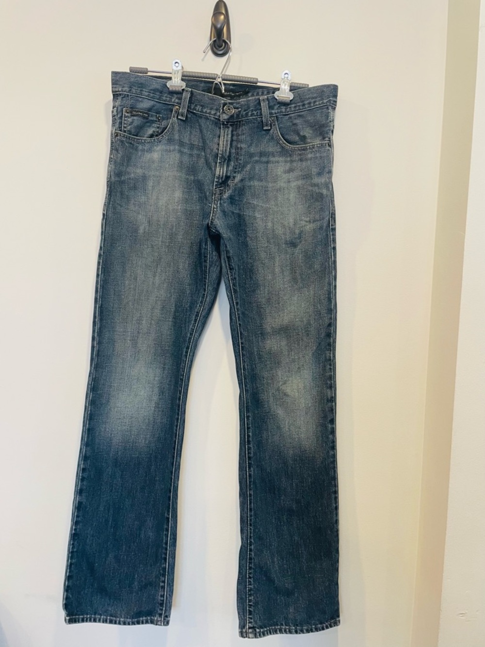 Calvin Klein Jeans Men's Medium Blue Bootcut Denim
